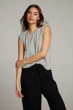 Women Chaser Brand Ocean Heather Grey Tank