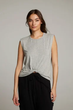 Women Chaser Brand Ocean Heather Grey Tank