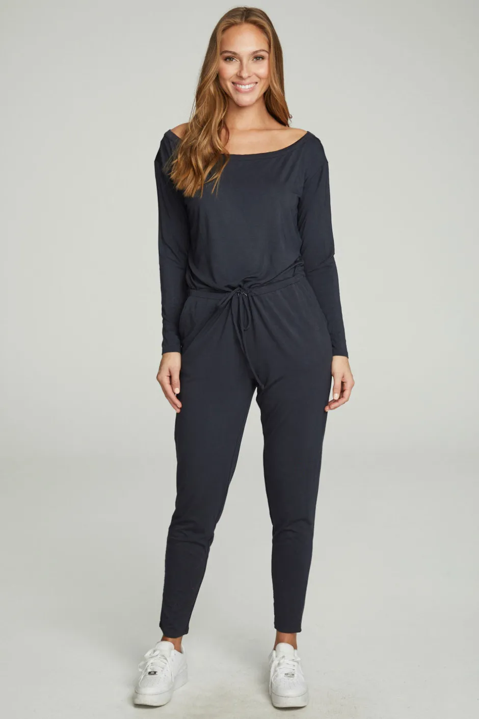 Women Chaser Brand Off The Shoulder Long Sleeve Jumpsuit