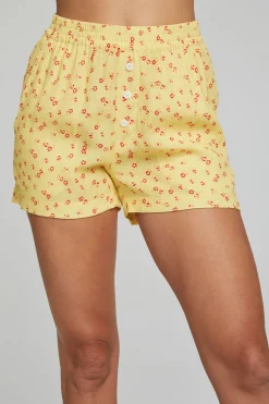 Women Chaser Brand Ollie Boxer Shorts - Anise Flower Print