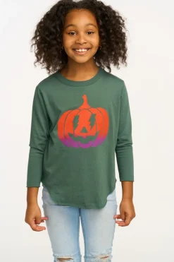Kids Chaser Brand Ombre Pumpkin Long Sleeve