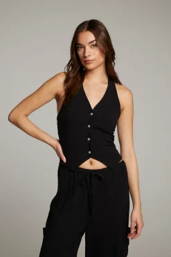 Women Chaser Brand Orlando True Black Vest