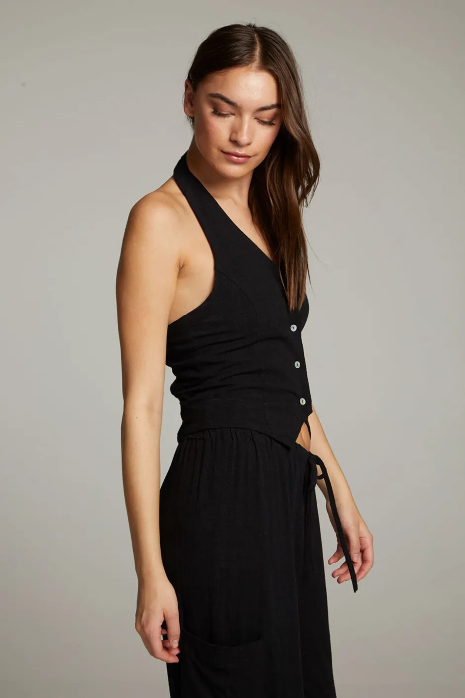 Women Chaser Brand Orlando True Black Vest