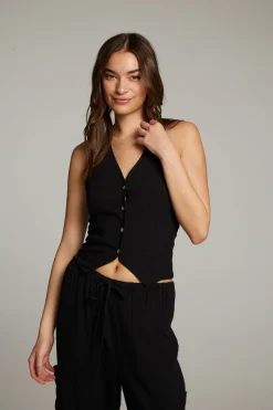 Women Chaser Brand Orlando True Black Vest