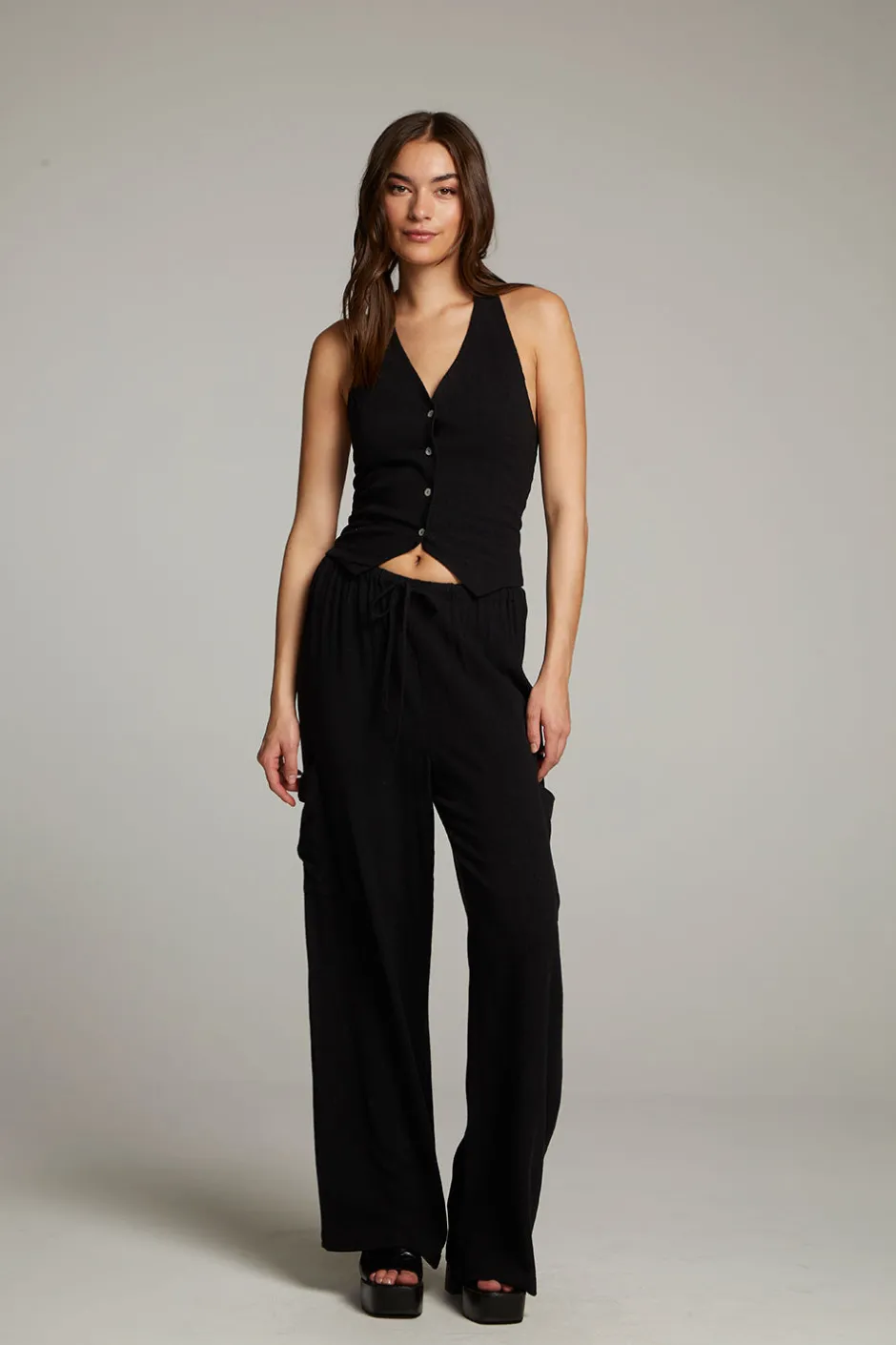 Women Chaser Brand Orlando True Black Vest