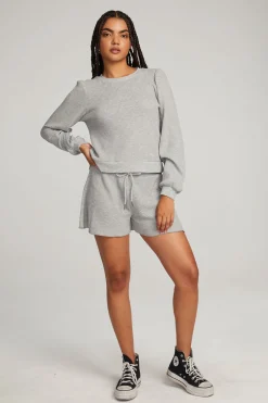 Women Chaser Brand Owlsey Grey Marl Pullover