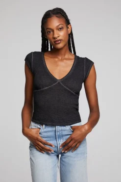 Women Chaser Brand Page Licorice Tee