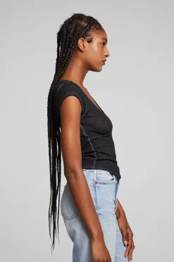 Women Chaser Brand Page Licorice Tee