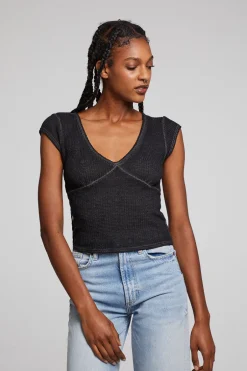 Women Chaser Brand Page Licorice Tee