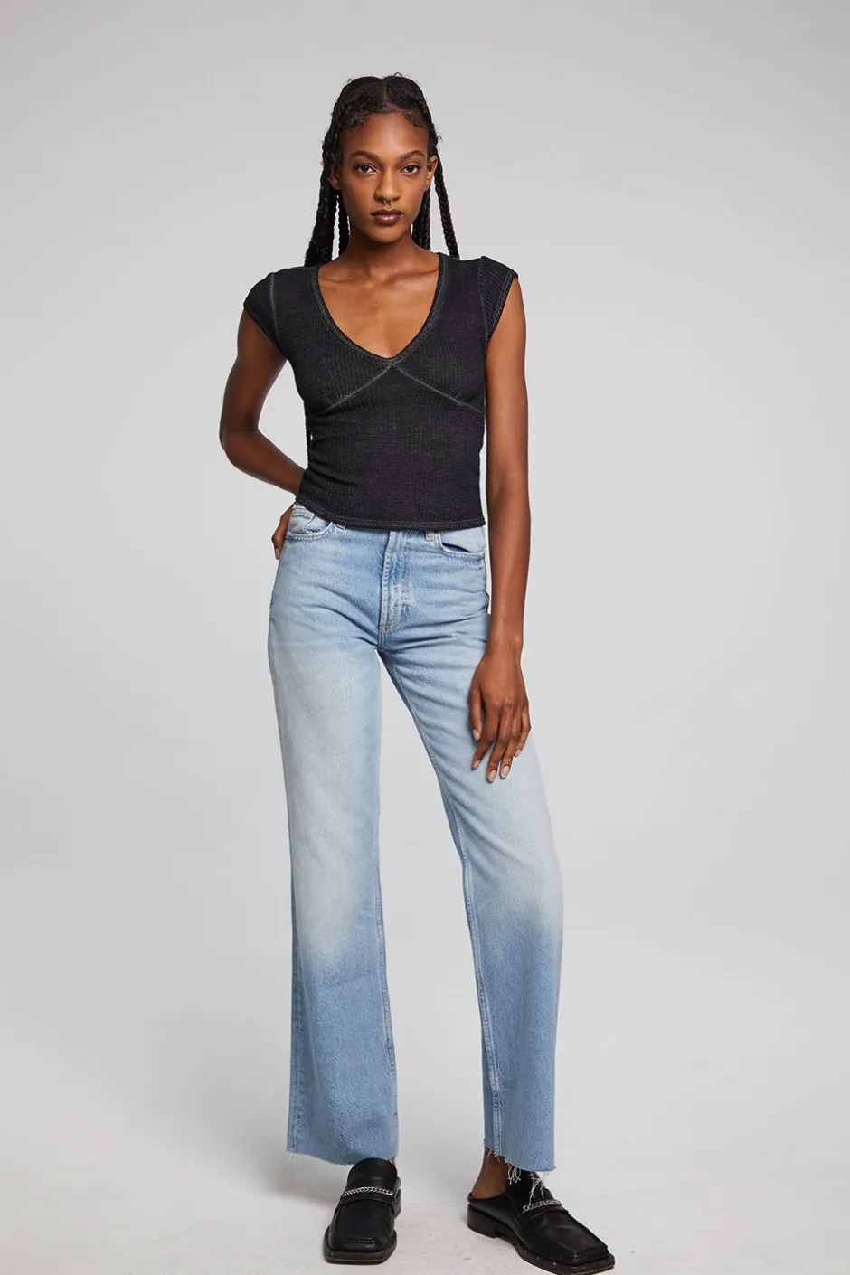 Women Chaser Brand Page Licorice Tee