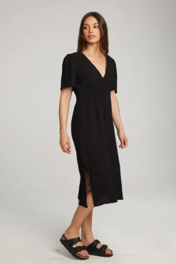 Women Chaser Brand Palmer Licorice Midi Dress