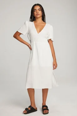 Women Chaser Brand Palmer White Midi Dress