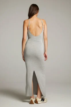 Women Chaser Brand Panther Heather Grey Maxi Dress