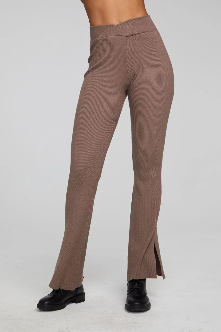 Women Chaser Brand Party Deep Taupe Flare Bottoms