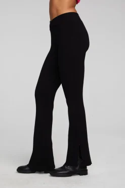 Women Chaser Brand Party Shadow Black Flare Bottoms