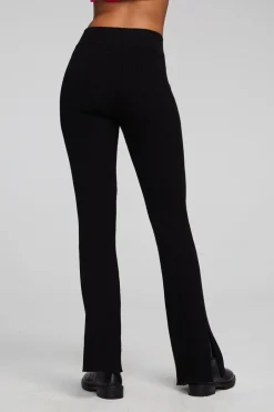 Women Chaser Brand Party Shadow Black Flare Bottoms