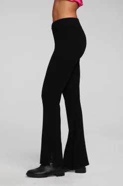 Women Chaser Brand Party Shadow Black Flare Bottoms