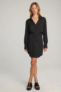Women Chaser Brand Paxton Licorice Mini Dress