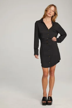 Women Chaser Brand Paxton Licorice Mini Dress