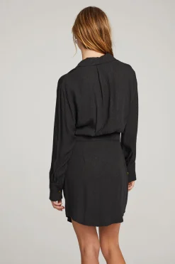 Women Chaser Brand Paxton Licorice Mini Dress
