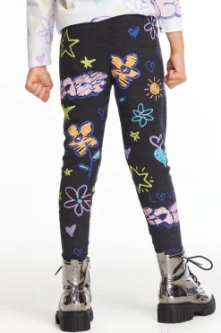 Kids Chaser Brand Peace & Love Girls Cozy Knit Classic Legging