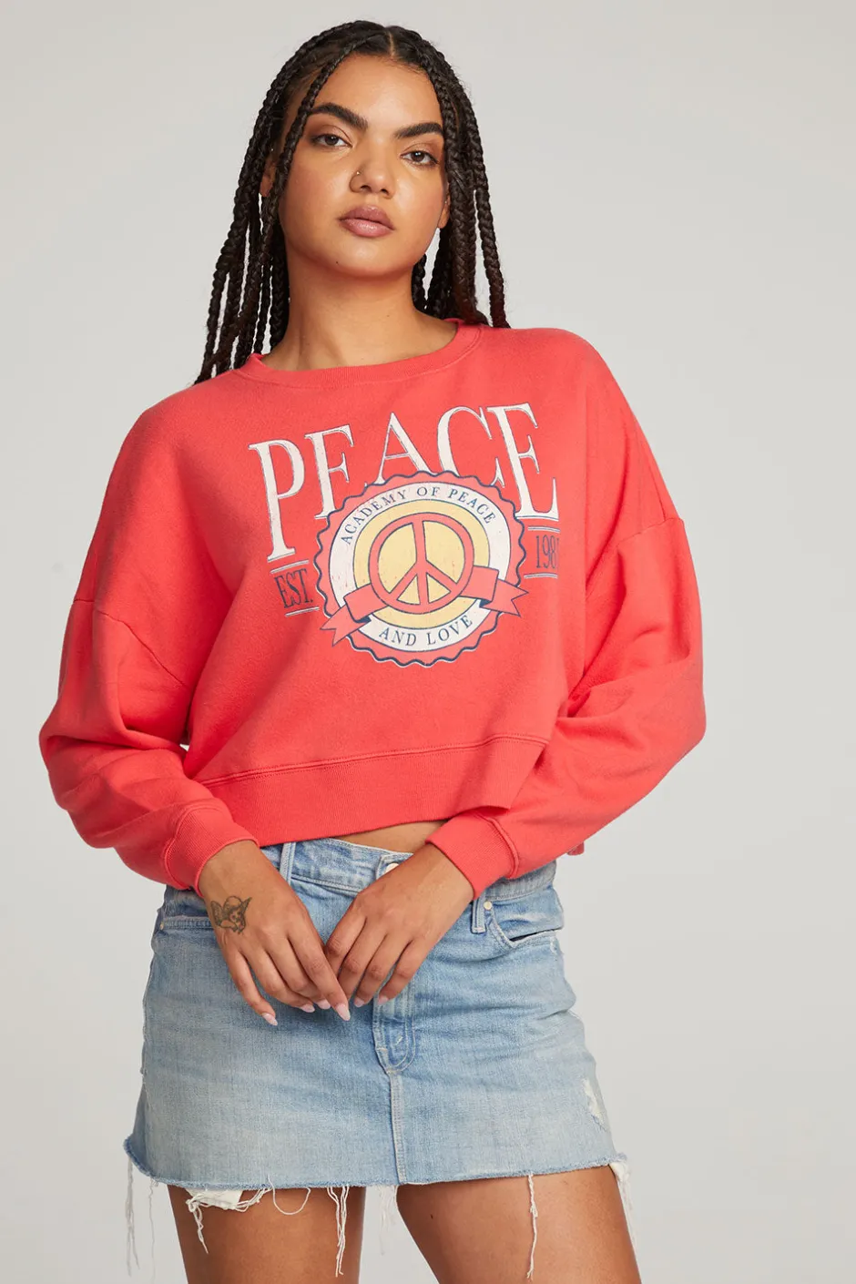 Women Chaser Brand Peace Academy Pullover