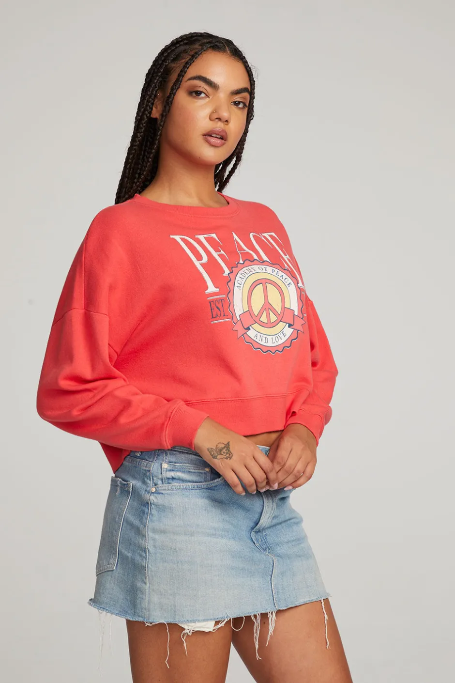 Women Chaser Brand Peace Academy Pullover