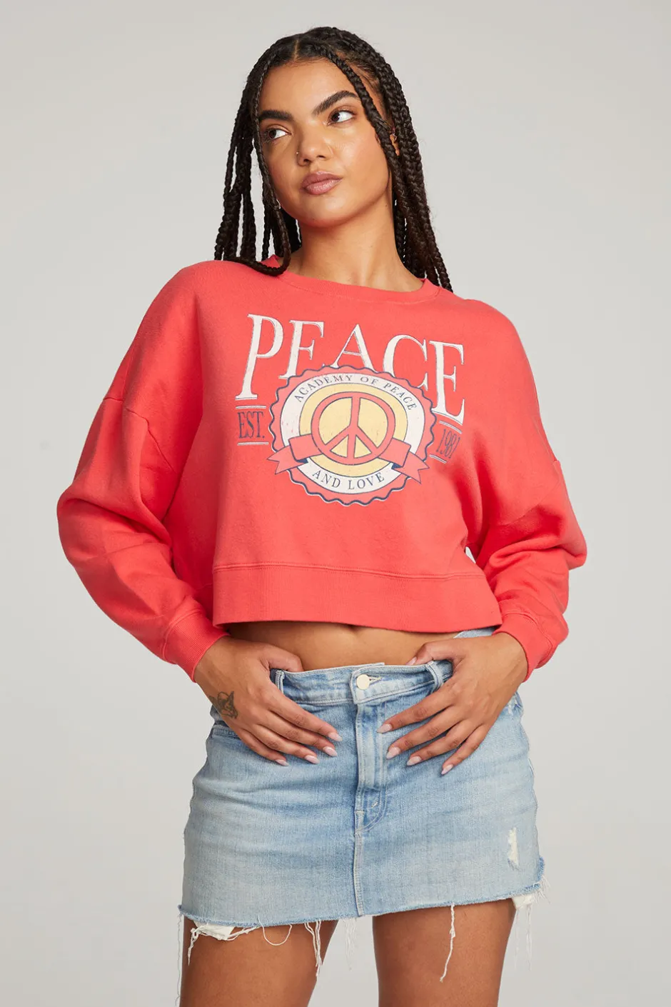 Women Chaser Brand Peace Academy Pullover