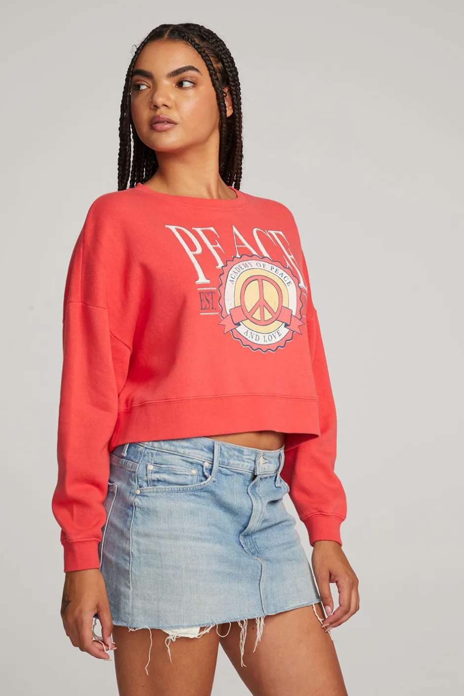 Women Chaser Brand Peace Academy Pullover