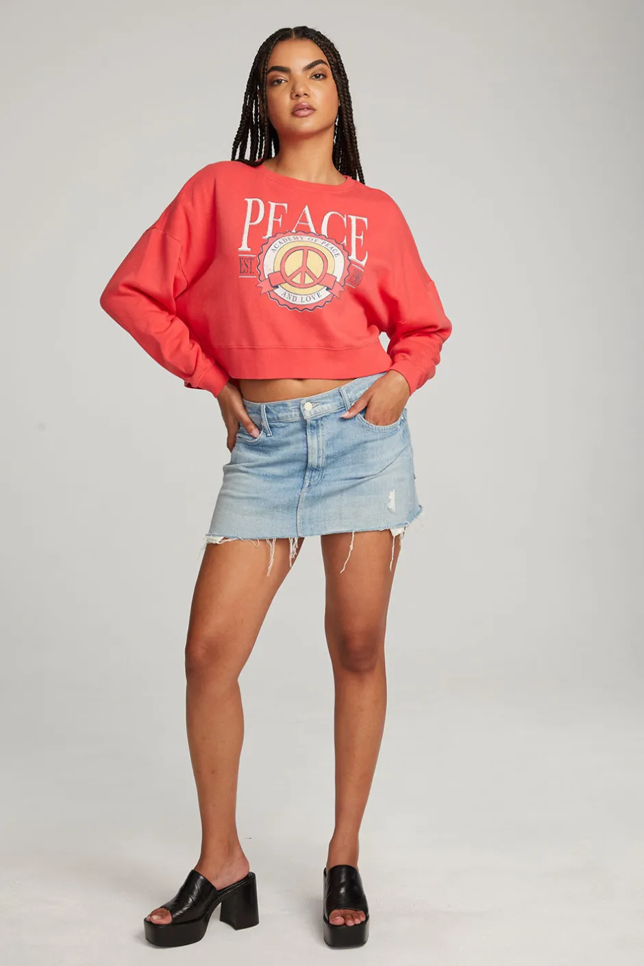 Women Chaser Brand Peace Academy Pullover