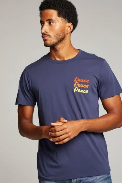 Chaser Brand Peace Script Mens Tee