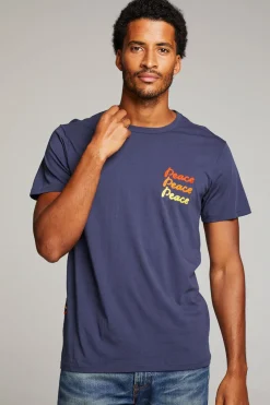 Chaser Brand Peace Script Mens Tee