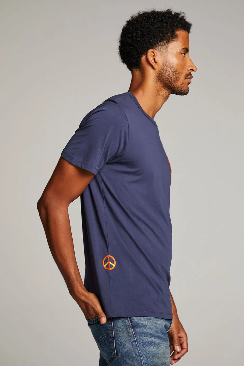 Chaser Brand Peace Script Mens Tee