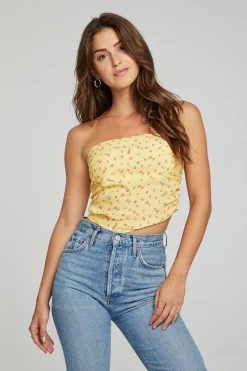 Women Chaser Brand Pier Crop Top - Anise Flower