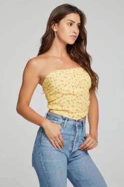 Women Chaser Brand Pier Crop Top - Anise Flower