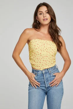 Women Chaser Brand Pier Crop Top - Anise Flower