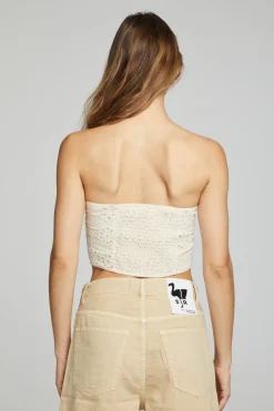 Women Chaser Brand Pier Crop Top - Gardenia