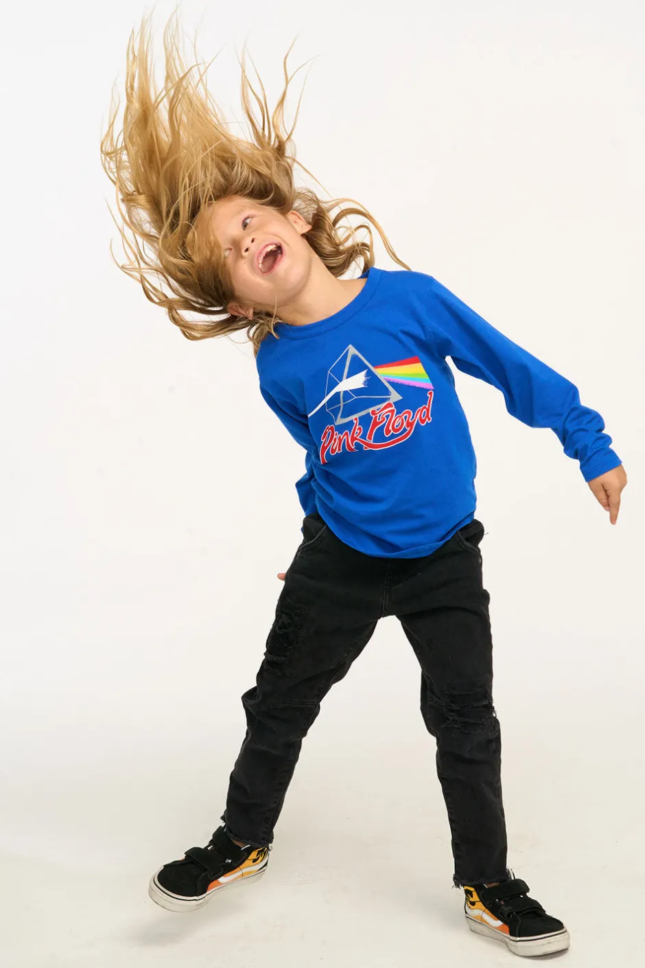 Women/Kids/BOY Chaser Brand Pink Floyd Dark Side Of The Moon Long Sleeve Tee