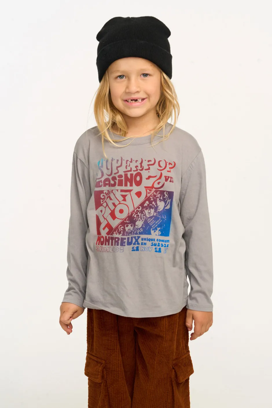 Women/Kids/BOY Chaser Brand Pink Floyd Montreux Long Sleeve Tee