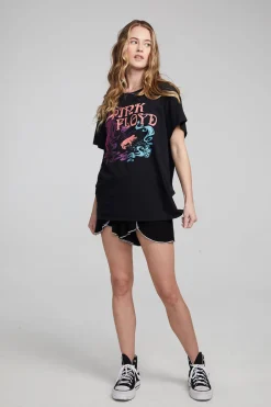 Women Chaser Brand Pink Floyd Nouveau Tee