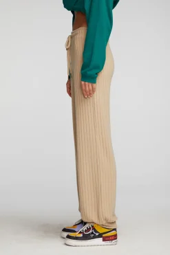 Women Chaser Brand Poor Boy Rib Blouson Hem Joggers