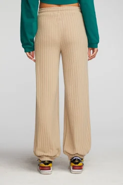 Women Chaser Brand Poor Boy Rib Blouson Hem Joggers