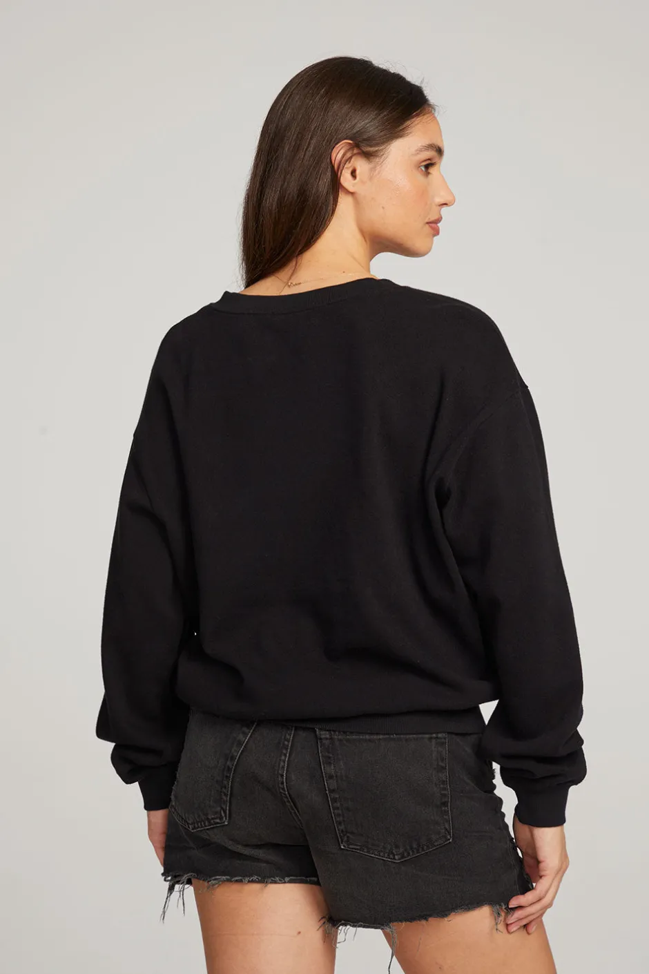 Women Chaser Brand Poppy Black Pullover