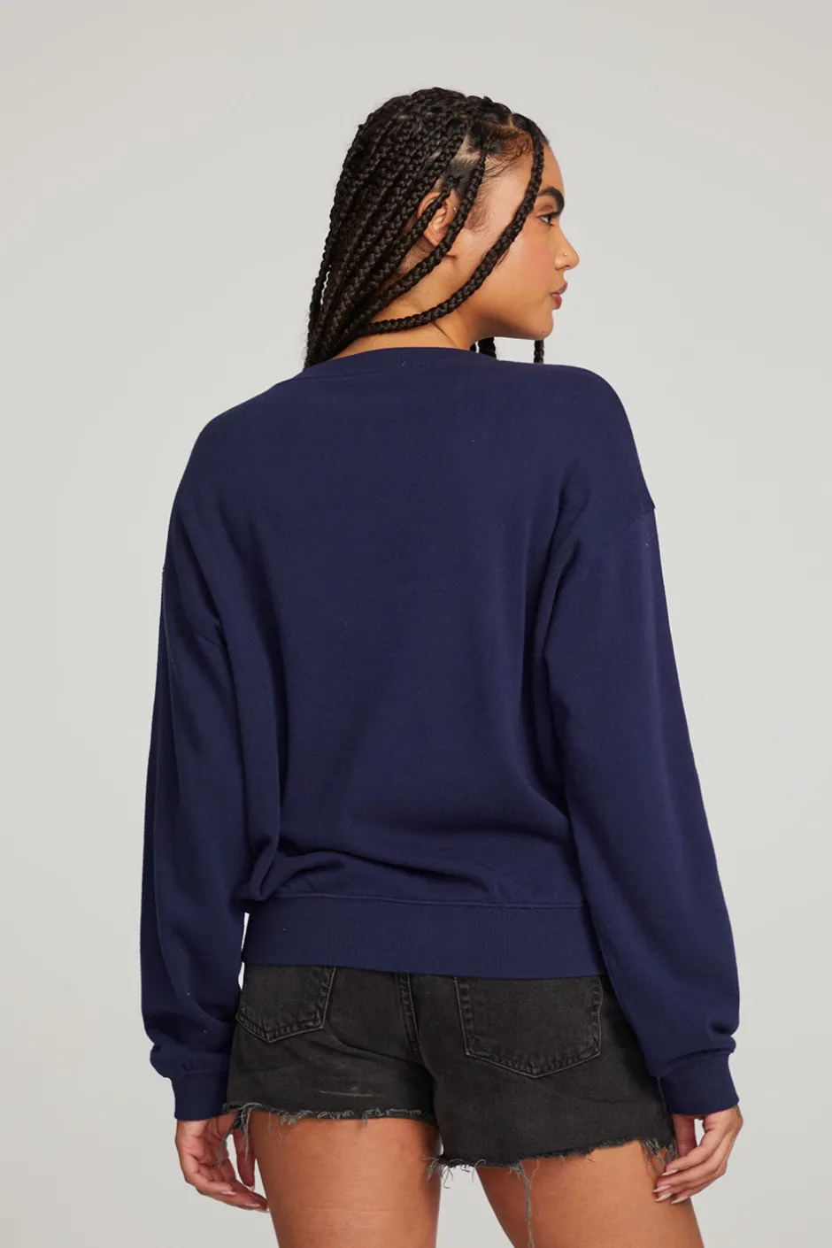 Women Chaser Brand Poppy Sapphire Pullover