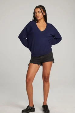 Women Chaser Brand Poppy Sapphire Pullover