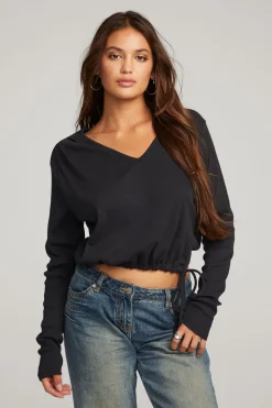 Women Chaser Brand Powell Licorice Long Sleeve