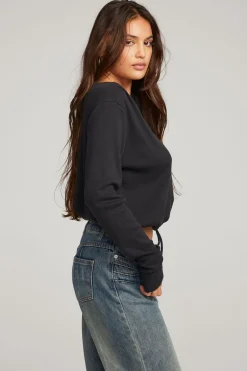 Women Chaser Brand Powell Licorice Long Sleeve