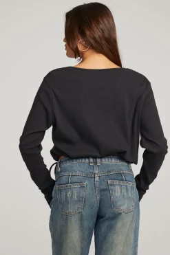 Women Chaser Brand Powell Licorice Long Sleeve