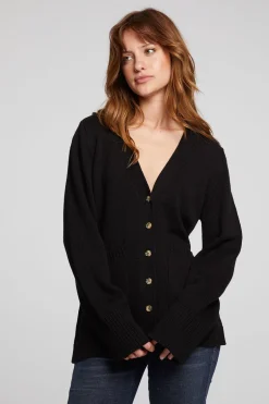 Women Chaser Brand Presley Licorice Cardigan