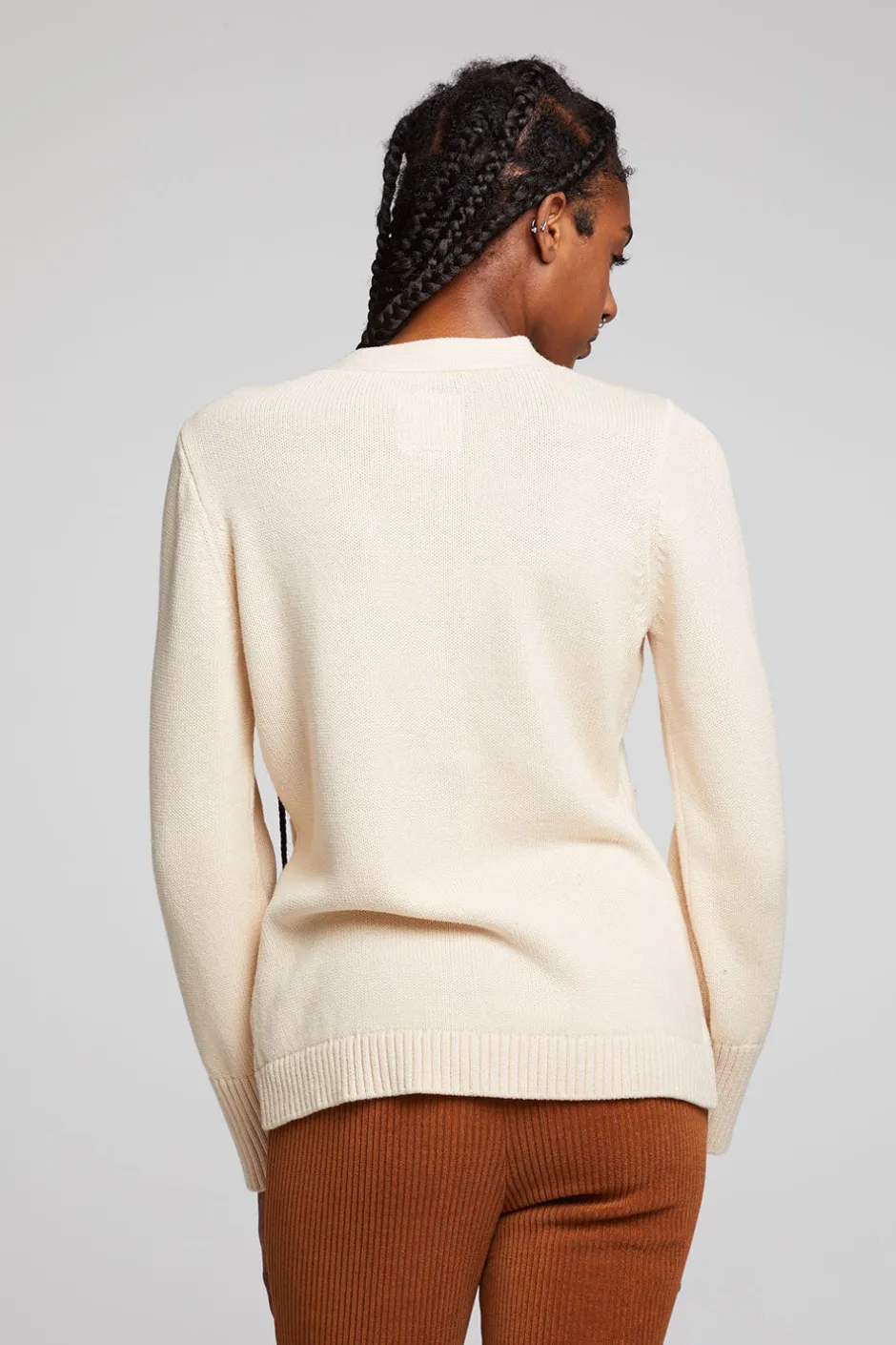 Women Chaser Brand Presley Whitecap Grey Cardigan